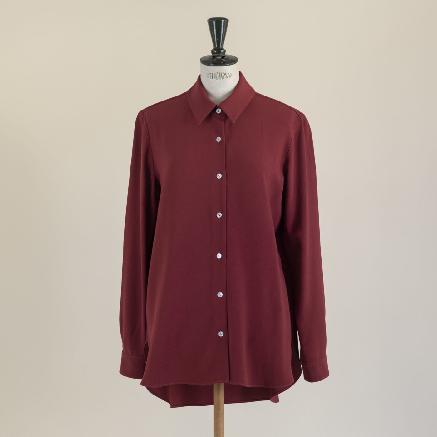 Camicia Henley A Maniche Corte Uomo In Cotone E Spandex - Colore Rosso Vino, Taglia S, Design A Tre Bottoni, Morbida E Aderente
