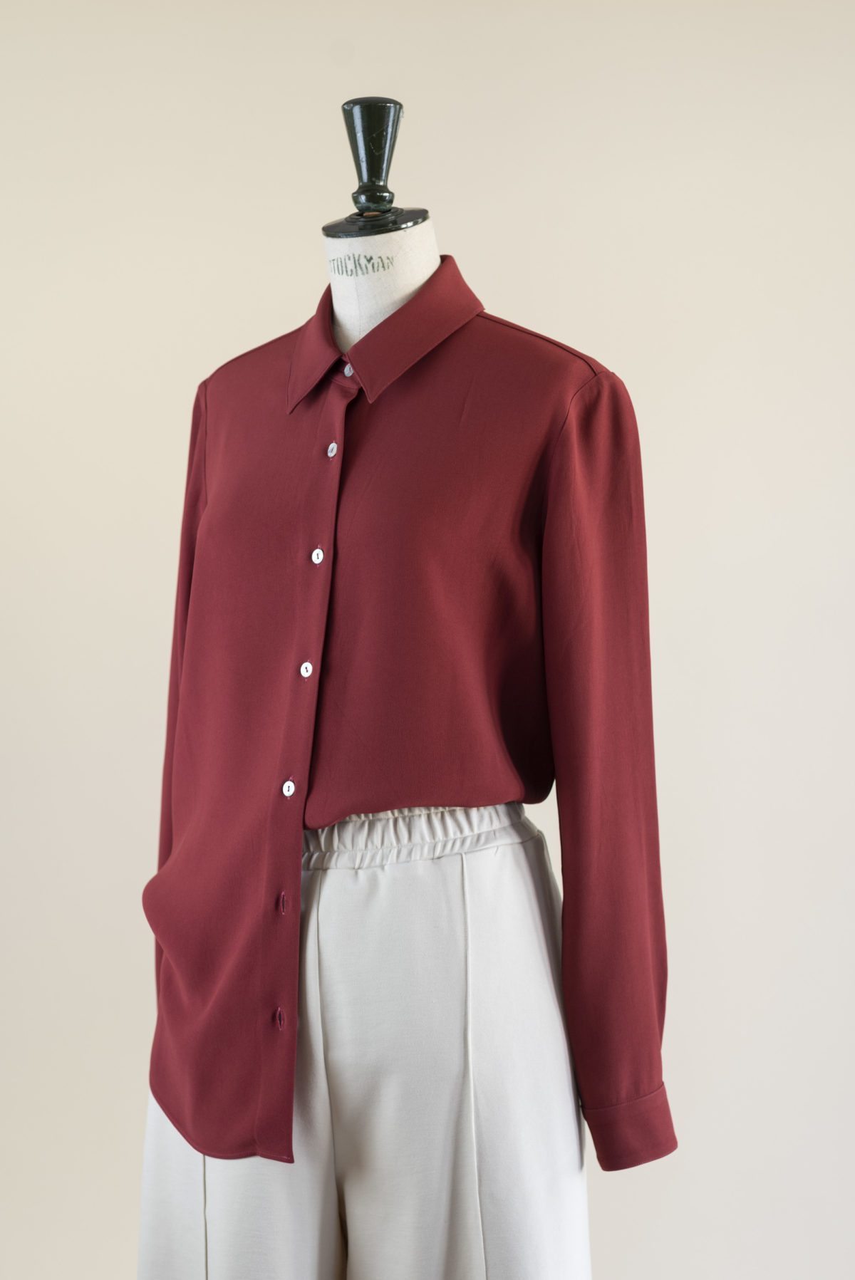 Camicia Henley Uomo A Maniche Corte, Tessuto Morbido In Cotone E Spandex, Colore Vino Rosso, Taglia M, Con Bottoni A Contrasto